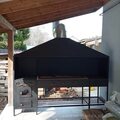 Мангал с печью и ящиком