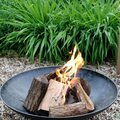Чугунная чаша на металлической подставке 60 см